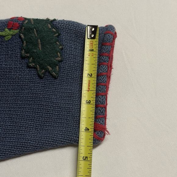 Vintage Cherokee Winter Holiday Christmas Patchwork Knit Sweater XL Stocking - Picture 12 of 12